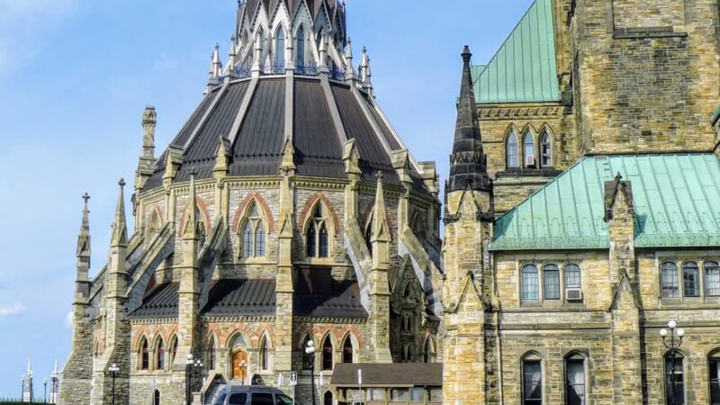Parliament Hill Ottawa Canada Library of Parliament building