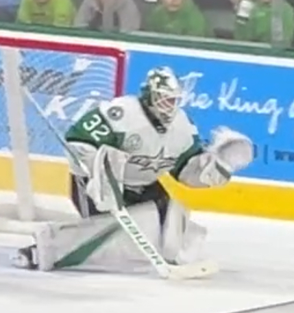 Goaltender Matt Murray making a save during a hockey game