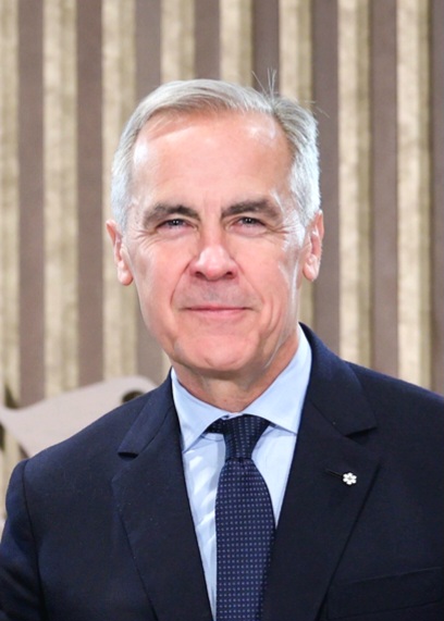 Prime Minister Mark Carney portrait wearing a dark suit