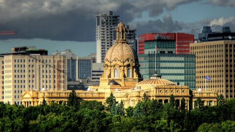 Alberta Legislature Building in Edmonton Alberta