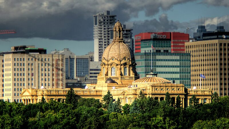 Alberta Legislature Building in Edmonton Alberta